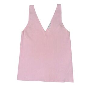 & other stories light pink ribbed tank top women’s size medium
